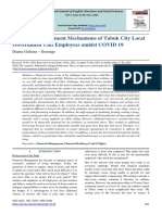 Financial Management Mechanisms of Tabuk City Local Government Unit Employees Amidst COVID 19