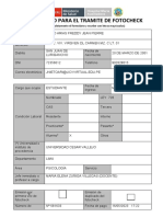 Formulario para El Tramite de Fotocheck