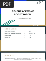 Benefits of Msme Registration