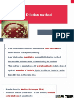 Agar Diluation