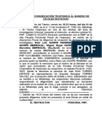 Acta de Comunicación Telefonica