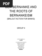 Ben Bernanke and The Roots of Bernankeism (Group 4-Report)