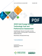 Energy Storage Grand Challenge Cost and Performance Assessment 2020