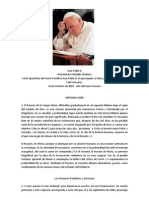 Carta Apostólica Del Sumo Pontífice Juan Pablo II, Al Episco