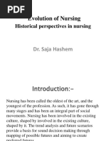 Historical Perspective of Nursing Process