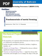 Fundamental of Metal Forming