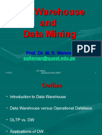 Unit #1 - Data Warehouse and Data Mining