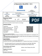 Electronic Reservation Slip (ERS) : 2256616029 22614/ayc RMM Express Sleeper Class (SL)