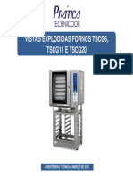 Vista Explodida Forno TSCG6, TSCG11 e TSCG20