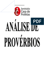 Apostila Analise de Proverbios Final