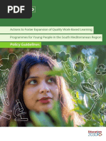 Actions To Foster Expansion of Quality Work-Based Learning Programmes For Young People in The South Mediterranean Region - Policy Guidelines (2021)