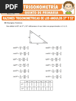 Razones Trigonometricas de Los Angulos 37° y 53° para Quinto de Primaria