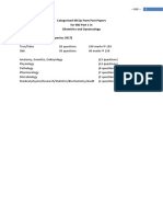 OG MD Part 1 Past Papers MCQ Categorised