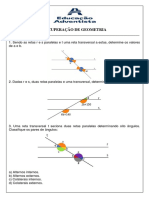 RECUPERAçÃO PARALELA GEOMETRIA