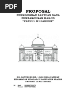 Proposal Pembangunan Masjid "Fathul Mujahidin"