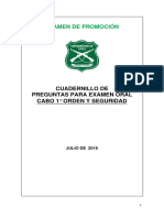 Cuadernillo de Preguntas para Desarrollo Examen Oral