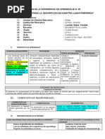 Sesión de La Experiencia de Aprendizaje N 39