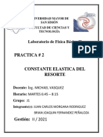 Informe de Constante Elastica Del Resoresor - Te