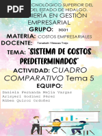 Sistema de Costos Predeterminados