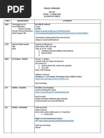 Travel Itinerary