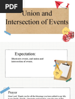 Union and Intersection of Events Module 12