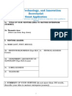 Grant Application Form Template