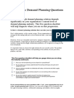 5 Diagnostic Demand Planning Questions