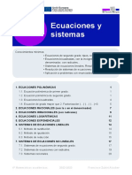 T3 Ecuaciones y Sistemas (4º Acad)