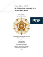 Pengaruh Peran Individu Sebagai Anggota Keluarga Dalam Lingkungan Kerja (Work-Family Conflict)