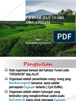 Konsep Dasar Dan Teori Organisasi