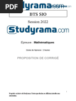 Maths BTS SIO 2 2