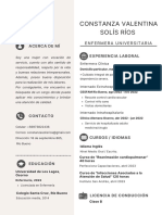 Curriculum Vitae Profesional Mujer Con Iconos Moderno Beige y Blanco