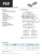 4 Digit DISPLAY 0DLZZW5A01M Mouser Manual LTD-6910HR-1141763