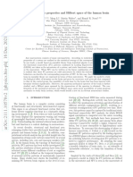 Thermodynamic Properties and Hilbert Space of The Human Brain