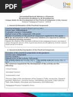 Activities Guide For The Development of The Practical Component and Evaluation Rubric - Unit 3 - Step 4 - Practical Component - Simulated Practices