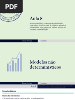 Aula 8 - Modelo Probabilístico, Axiomas, Experimento Aleatório, Conjuntos, Espaço Amostral, Eventos, Contagem, Regra Da Adição