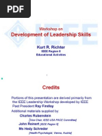 Development of Leadership Skills: Workshop On