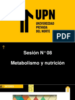 8 Clase Semana - Metabolismo y Nutrición