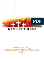 02 Kamis Putih - PEKAN SUCI 2023