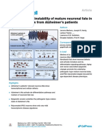 Age-Dependent Instability of Mature Neuronal Fate in Induced Neurons From Alzheimer's Disease Patients