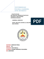 Delitos Contra La Seguridad Exterior Del Estado