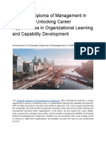 Graduate Diploma of Management in Melbourne - Unlocking Career Opportunities in Organizational Learning and Capability Development