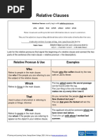 Relative Clauses Reference