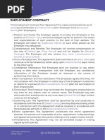 Employment Contract