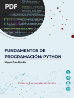 Fundamentos de Programación: Python: Miguel Toro Bonilla