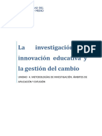 Unidad 4. Metodologías de Investigación. Ámbitos de Aplicación y Difusión - FORMATO