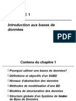 Chapitre 01 - Introduction Aux Bases de Donnã©es