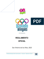 Reglamento de Olimpiadas Bilingües On English