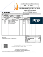 No. FVE: Factura Electrónica de Venta No