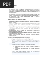 Auditoria de Ventas: 1) Definición:: Hay Que Analizar El Proceso de Ventas y Hoja de Ruta